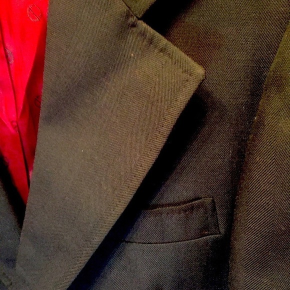 Hart Schaffner & Marx Sport Coat Black designed by Christian Dior - Picture 4 of 10